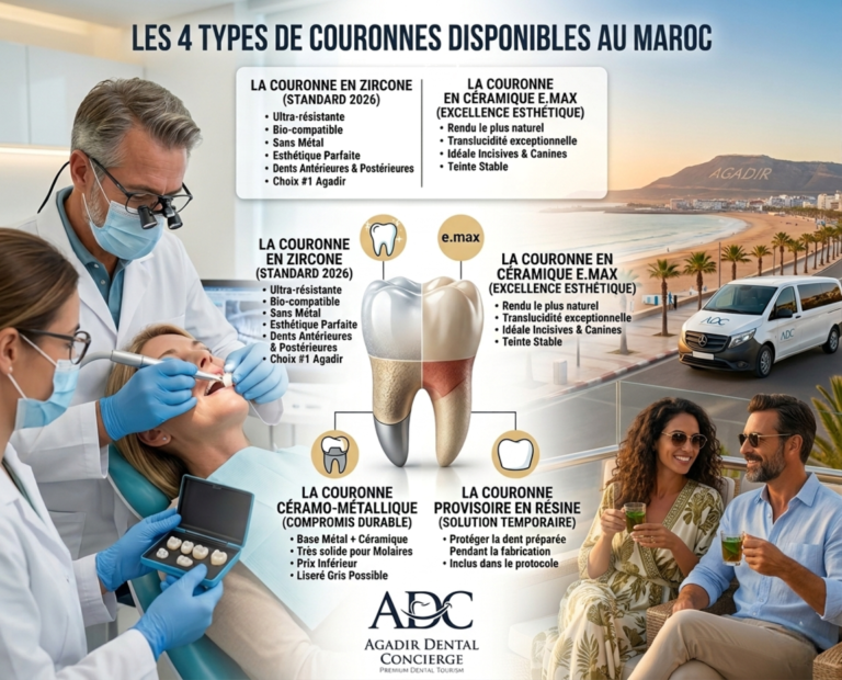 couronne dentaire maroc prix